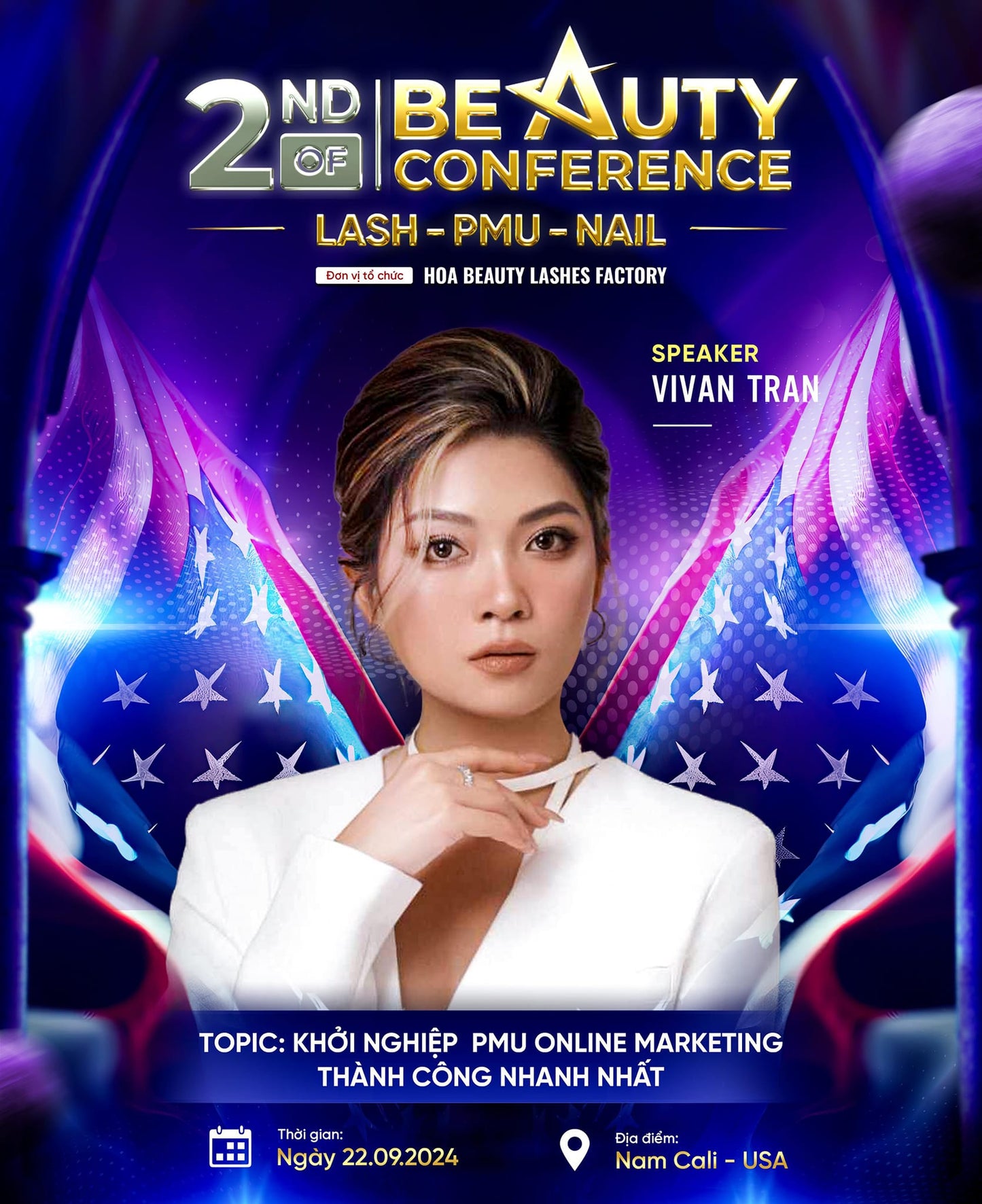 TICKET FOR CONFERENCE Nails - Lashes - P.M.U - Skincare in USA