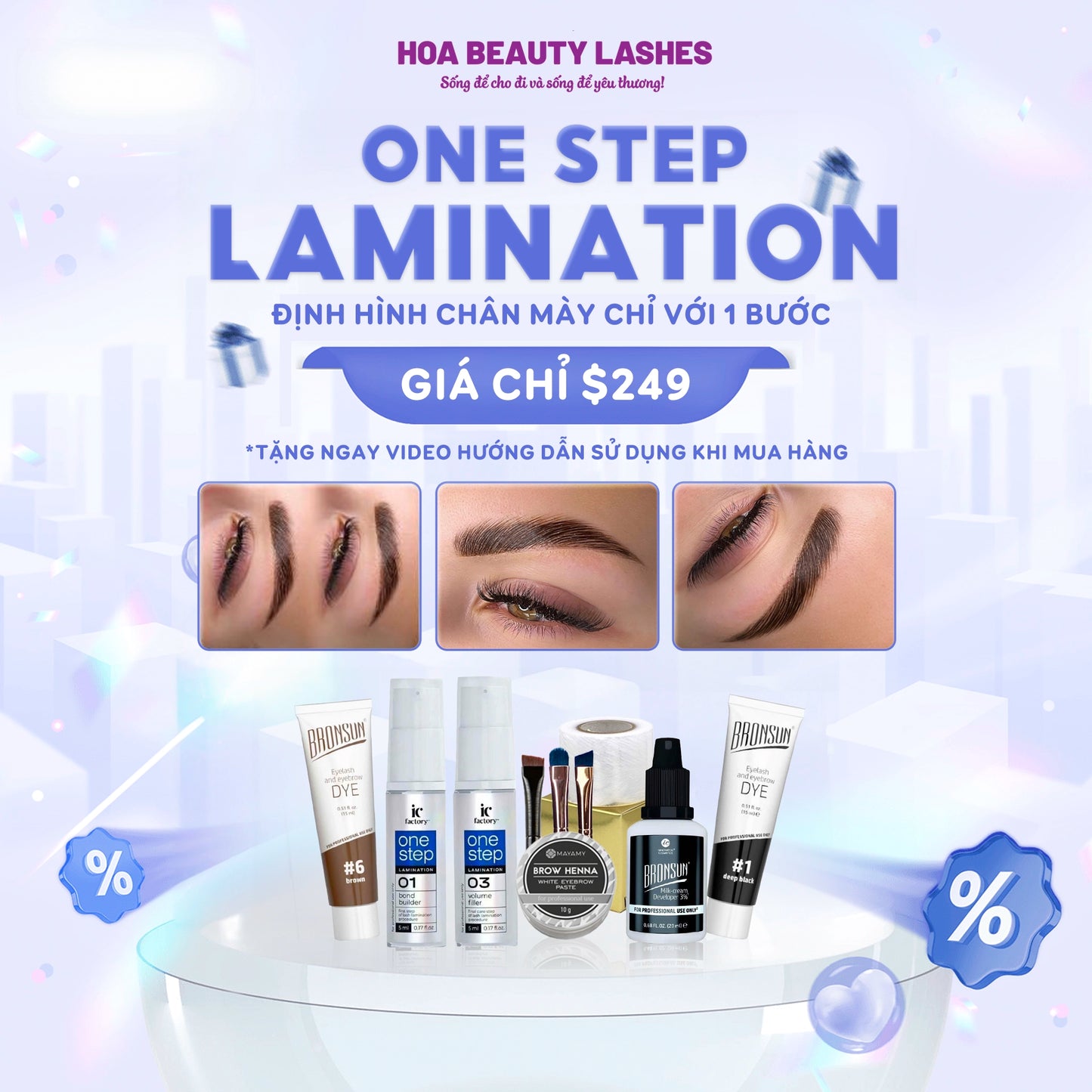 ONE STEP LAMINATION KIT - TẶNG LỚP ONLINE