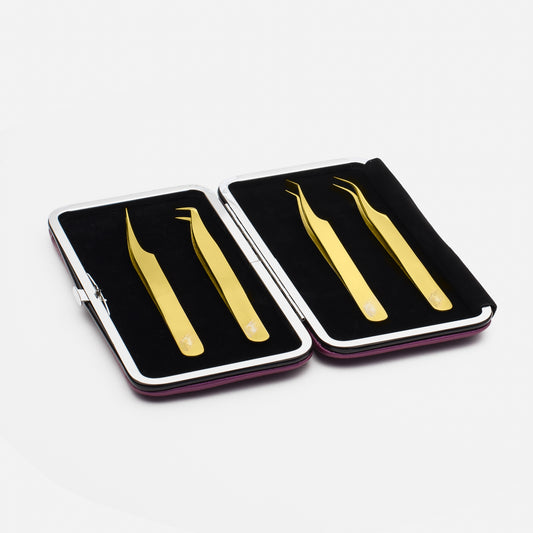 Hoabeautylashes - Tweezers Set (For Classic And Volume Lashes)