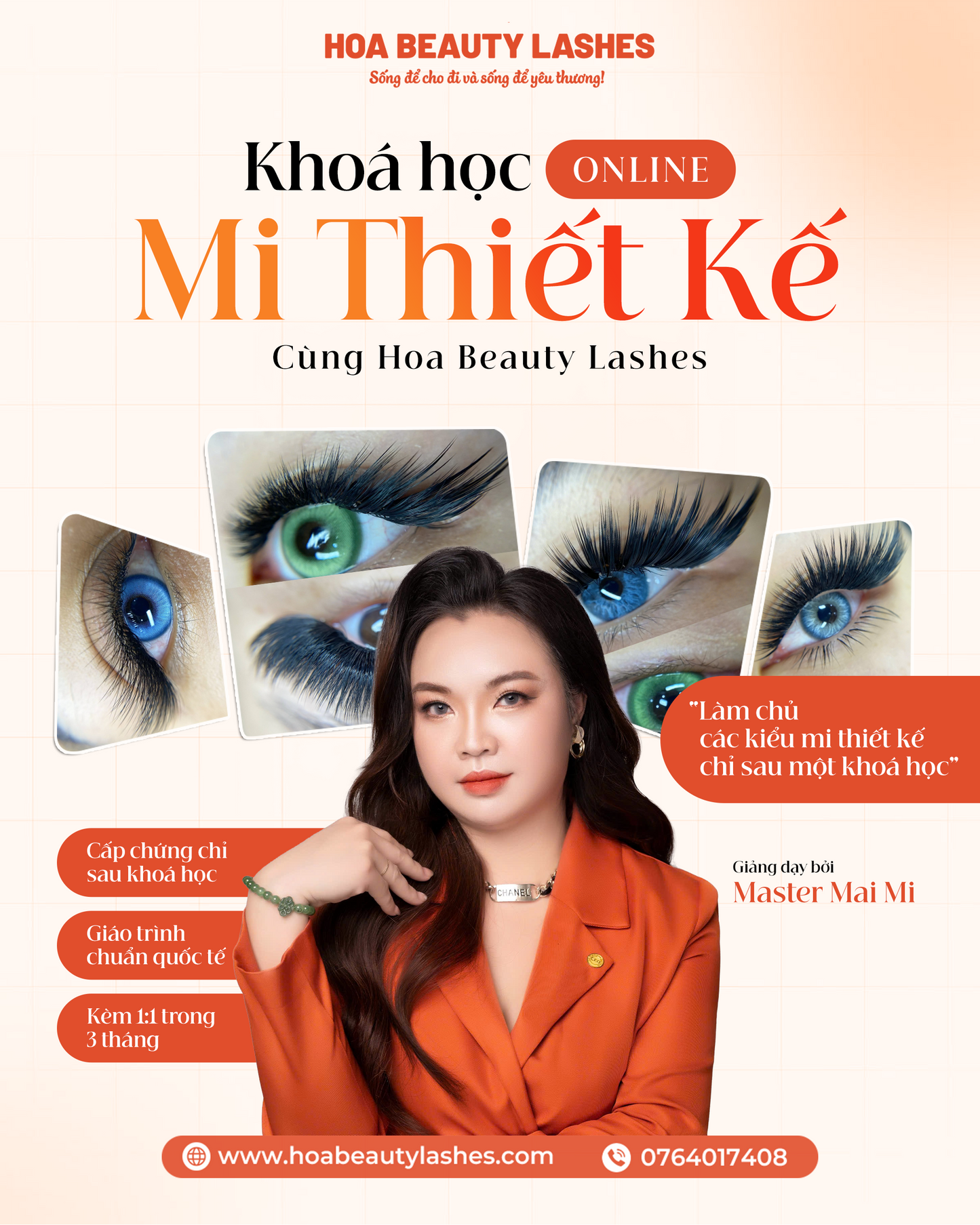 Khoá học mi thiết kế cùng Master Mai Mi