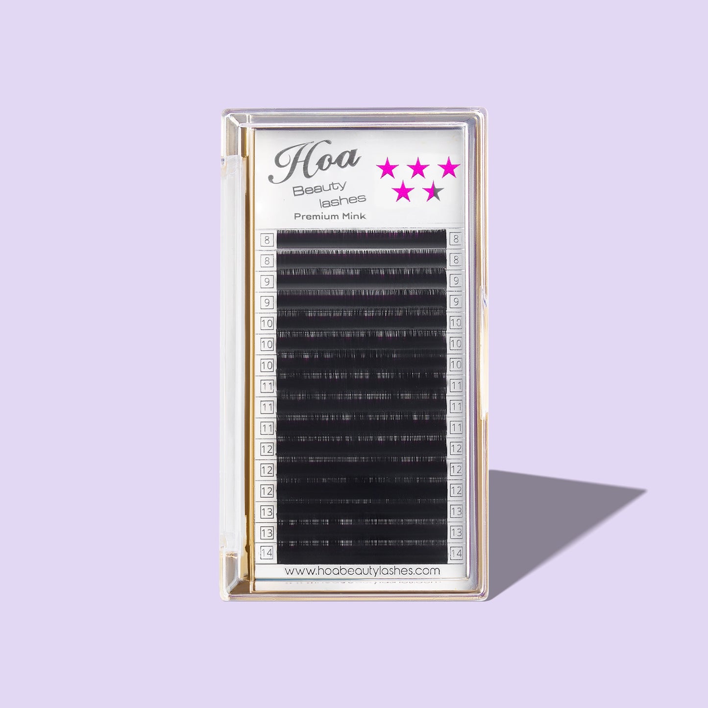 Hoabeautylashes - Gold Mix Size Volume