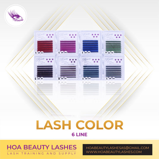 Hoabeautylashes - Lash Color Mix 8-13 6 line 0.07mm